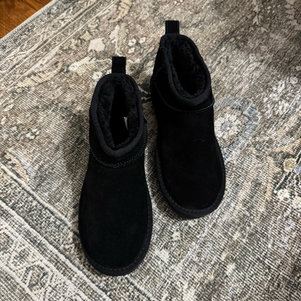 Black Mini Platform Boots